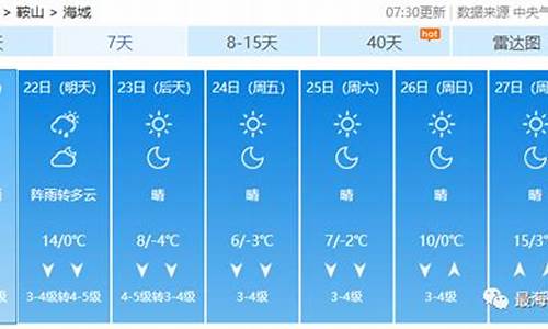 海城市天气预报24小时_海城市天气预报24小时鞍山