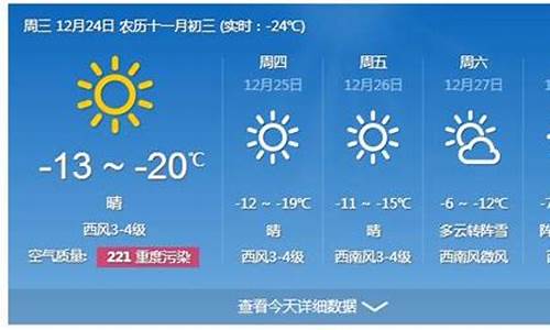 哈尔滨天气预报一周15天_哈尔滨天气预报一周15天查询结果